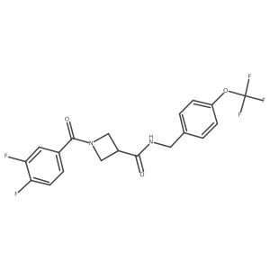 1-(3,4-difluorobenzoyl)-N-(4-(trifluoromethoxy)benzyl)azetidine-3-carboxamide Structure