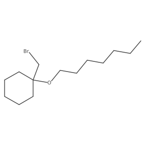 1-(Bromomethyl)-1-(heptyloxy)cyclohexane结构式