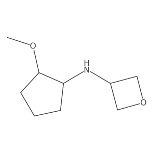 N-(2-methoxycyclopentyl)oxetan-3-amine结构式