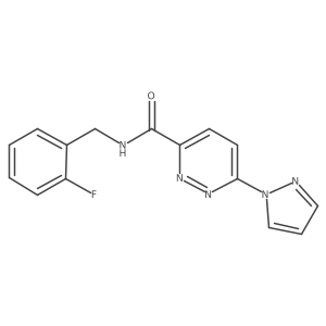 N-(2-fluorobenzyl)-6-(1H-pyrazol-1-yl)pyridazine-3-carboxamide Structure