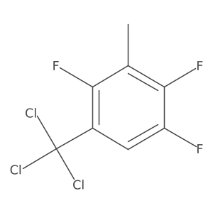 3-Trichloromethyl-2,5,6-trifluorotoluene结构式