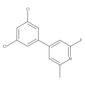 4-(3,5-Dichlorophenyl)-2-fluoro-6-methylpyridine Structure