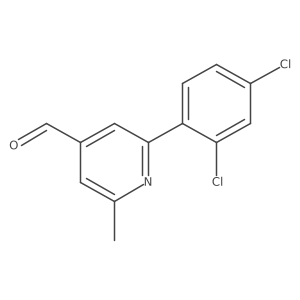 2-(2,4-Dichlorophenyl)-6-methylisonicotinaldehyde Structure