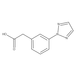 2-[3-(Triazol-2-yl)phenyl]acetic acid Structure