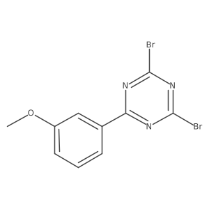 2,4-Dibromo-6-(3-methoxyphenyl)-1,3,5-triazine结构式