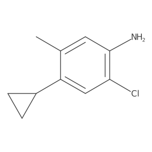 2-Chloro-4-cyclopropyl-5-methylaniline Structure