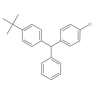 (4-tert-Butylphenyl)(4-chlorophenyl)phenylmethane结构式