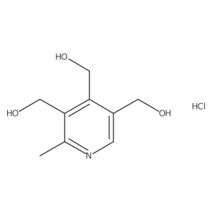 [4,5-Bis(hydroxymethyl)-2-methylpyridin-3-yl]methanol hydrochloride结构式