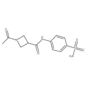 1-acetyl-N-(4-sulfamoylphenyl)azetidine-3-carboxamide Structure