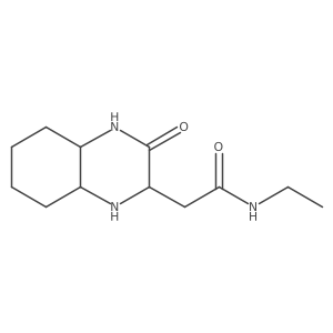 N-ethyl-2-(3-oxodecahydroquinoxalin-2-yl)acetamide结构式