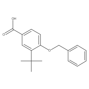 4-(Benzyloxy)-3-(tert-butyl)benzoic acid结构式