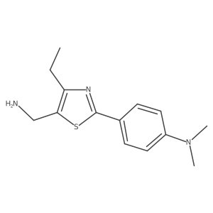 4-(5-(aminomethyl)-4-ethylthiazol-2-yl)-N,N-dimethylaniline Structure