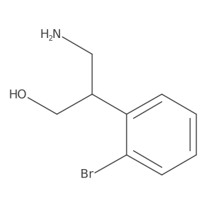 3-Amino-2-(2-bromophenyl)propan-1-ol结构式