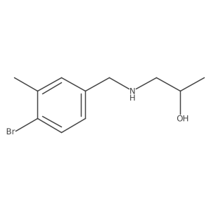1-{[(4-Bromo-3-methylphenyl)methyl]amino}propan-2-ol Structure