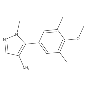 5-(4-Methoxy-3,5-dimethylphenyl)-1-methyl-1h-pyrazol-4-amine结构式