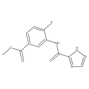 Methyl 4-fluoro-3-[(1H-1,2,4-triazol-5-ylcarbonyl)amino]benzoate Structure
