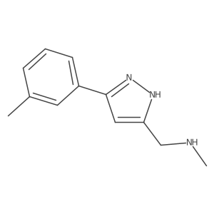 methyl({[5-(3-methylphenyl)-1H-pyrazol-3-yl]methyl})amine结构式