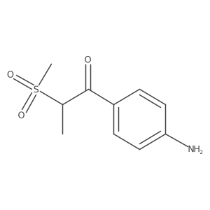 1-(4-Aminophenyl)-2-(methylsulfonyl)propan-1-one结构式