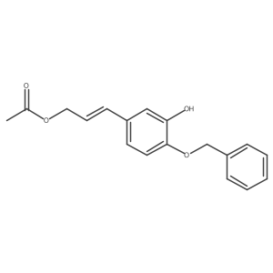 (E)-3-(4-(Benzyloxy)-3-hydroxyphenyl)allyl acetate结构式