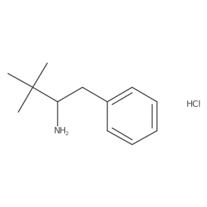 3,3-Dimethyl-1-phenylbutan-2-amine hydrochloride Structure