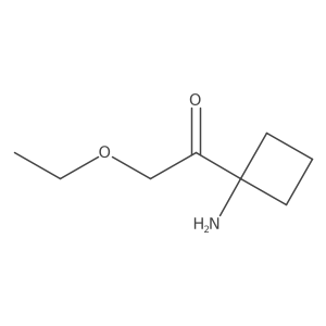 1-(1-Aminocyclobutyl)-2-ethoxyethan-1-one结构式
