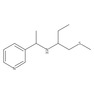 3-Pyridinemethanamine, I+/--methyl-N-[1-[(methylthio)methyl]propyl]-结构式