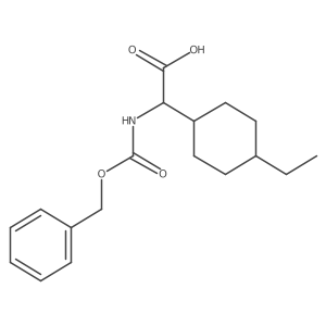 2-{[(Benzyloxy)carbonyl]amino}-2-(4-ethylcyclohexyl)acetic acid Structure