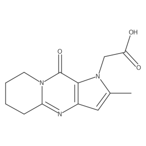 2-(2-Methyl-10-oxo-5,6,7,8-tetrahydropyrido[1,2-a]pyrrolo[3,2-d]pyrimidin-1(10H)-yl)acetic acid Structure