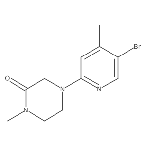 4-(5-Bromo-4-methylpyridin-2-yl)-1-methylpiperazin-2-one结构式