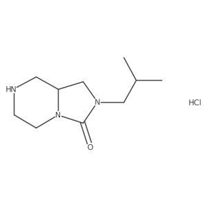 2-(2-Methylpropyl)-octahydroimidazolidino[1,5-a]piperazin-3-one hydrochloride结构式