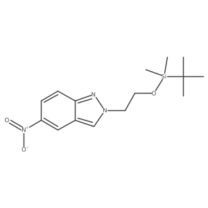 2-(2-((Tert-butyldimethylsilyl)oxy)ethyl)-5-nitro-2H-indazole Structure