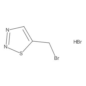 5-(Bromomethyl)-1,2,3-thiadiazole hydrobromide Structure