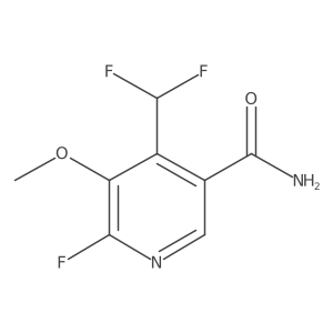 4-(Difluoromethyl)-6-fluoro-5-methoxynicotinamide结构式