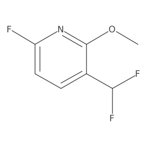 3-(Difluoromethyl)-6-fluoro-2-methoxypyridine结构式