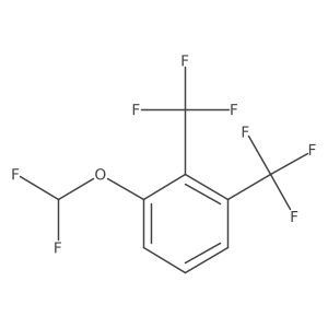 1-(Difluoromethoxy)-2,3-bis(trifluoromethyl)benzene结构式