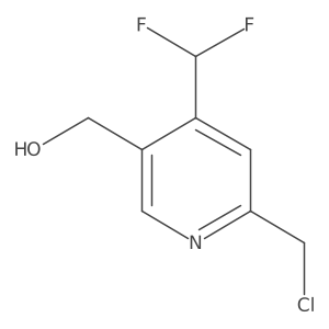 2-(Chloromethyl)-4-(difluoromethyl)pyridine-5-methanol Structure