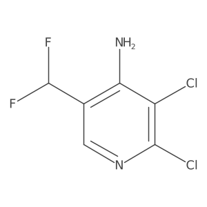 2,3-Dichloro-5-(difluoromethyl)pyridin-4-amine Structure