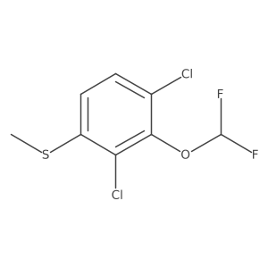 (2,4-Dichloro-3-(difluoromethoxy)phenyl)(methyl)sulfane结构式