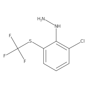1-(2-Chloro-6-(trifluoromethylthio)phenyl)hydrazine结构式