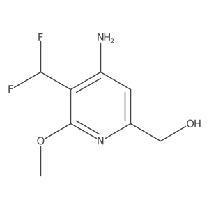 (4-Amino-5-(difluoromethyl)-6-methoxypyridin-2-yl)methanol结构式