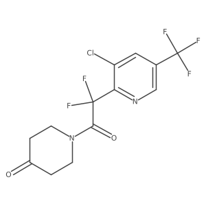 1-(2-(3-Chloro-5-(trifluoromethyl)pyridin-2-yl)-2,2-difluoroacetyl)piperidin-4-one结构式
