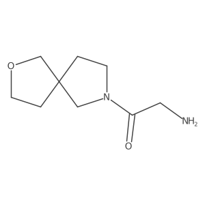 2-Amino-1-(2-oxa-7-azaspiro[4.4]nonan-7-yl)ethanone结构式