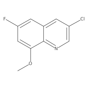 3-Chloro-6-fluoro-8-methoxyquinoline Structure