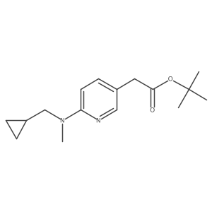 1,1-Dimethylethyl 6-[(cyclopropylmethyl)methylamino]-3-pyridineacetate Structure
