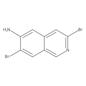 3,7-Dibromoisoquinolin-6-amine Structure