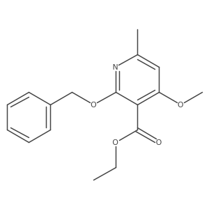 Ethyl 2-(benzyloxy)-4-methoxy-6-methylnicotinate Structure