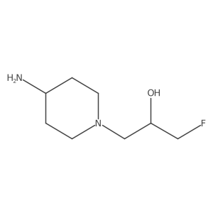1-(4-Aminopiperidin-1-yl)-3-fluoropropan-2-ol结构式
