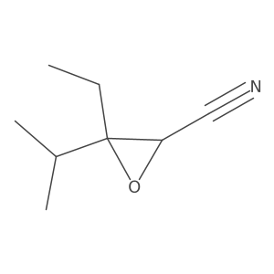 3-Ethyl-3-(propan-2-yl)oxirane-2-carbonitrile Structure