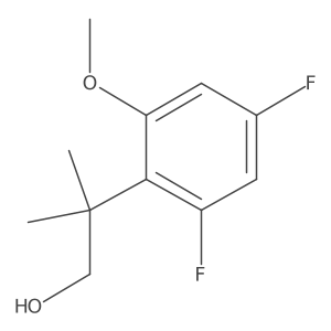 2-(2,4-Difluoro-6-methoxyphenyl)-2-methylpropan-1-ol Structure