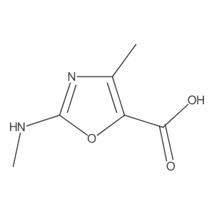 4-Methyl-2-(methylamino)-1,3-oxazole-5-carboxylic acid Structure
